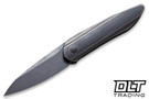 WE Knife 2010D Black Void Opus - Black Titanium Handle - Black G-10 Inlay - 20CV Black Stonewashed Blade