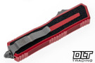 Microtech 1180-10APRD Scarab II Gen III D/E-S - Red Handle - Apocalyptic Blade