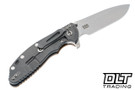 Hinderer XM-24 Swedged Spear 20CV - Working Finish Titanium - Stonewashed Blade - Coyote G-10 - Back