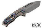 Medford Micro Praetorian T Tanto - Old School Tumbled MagnaCut - Silver Lazy River Sculpting Flamed Hardware & Clip #1