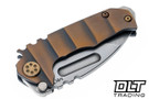 Medford Micro Praetorian T Tanto - Tumbled MagnaCut - Armadillo Sculpting - Makers Choice Hardware & Clip #2