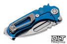 Medford Micro Praetorian T Drop Point - Tumbled MagnaCut - Flamed & Blue #2