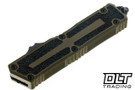 Microtech 1180-1OD Scarab II Gen III D/E - OD Green Handle - Black Blade
