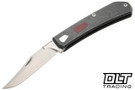 Tactile Knife Company Ranger - Black Wash MagnaCut Blade - Titanium Handle - Red G-10 Shield