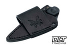 Leather sheath in black for the Benchmade Dacian.
