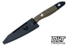 Benchmade 4045BK-01 True Paring - OD Green & Black G-10 - CPM-154 DLC Clip Point Blade