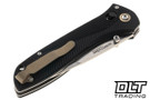 25th Anniversary Benchmade 710-25 AXIS Lock folding knife, closed, showing deep-carry pocket clip.
