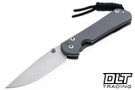 Chris Reeve Small Sebenza 31 - Glass Blasted Titanium - Silver Hardware