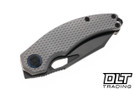 Kunwu Compadre - Diamond Textured Bead Blasted Titanium - DLC Vanax Blade