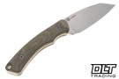Tactile Knife Company Redhawk - Stonewashed MagnaCut Blade - Green Micarta - Kydex Sheath