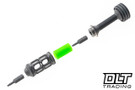 Griffin Phoenix Driver - Blasted & Tumbled Titanium - Neon Green Glow Insert