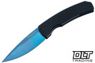 Pro-Tech Magic 2 - Whiskers Auto - Feature Textured Black Handle - Sapphire Blue PVD Blade Pro-Tech Magic 2 - Whiskers Auto - Feature Textured Black Handle - Sapphire Blue PVD Blade