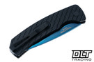 Pro-Tech Magic 2 - Whiskers Auto - Feature Textured Black Handle - Sapphire Blue PVD Blade Pro-Tech Magic 2 - Whiskers Auto - Feature Textured Black Handle - Sapphire Blue PVD Blade