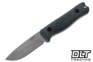 Reiff F3 EDC 3V - Saber - Matte Stonewash - Black Canvas Micarta - Black Kydex
