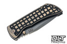 McNees PM Mac 2 Gen 2 - 3.5" Drop Point - Black & Bronze Frag Milling - Bronze Satin Hardware