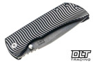 McNees PM Mac 2 Gen 2 - 3.5" Drop Point - Black & Satin Swerve Milling - Satin Hardware