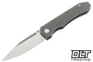 Griffin 1946 X Series Slipjoint S90V - Belt Satin - Dark Stonewashed Titanium