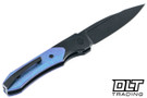 Griffin 1946 X Series Slipjoint S90V - Blackwashed - Blue Crystal Titanium