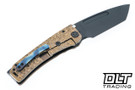 Medford Marauder Tanto - DLC MagnaCut - Flamed & Bronze Peaks & Valley Sculpting - Black Hardware - Flamed Clip