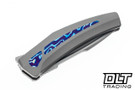 Tashi Bharucha Small Krypton Kickstop Flipper - Hand Rubbed Elmax Blade - Titanium Handle - Timascus Inlay