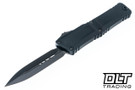 Microtech 1142-1DLCTSH Combat Troodon Gen III D/E Shadow - Black Handle - Black Blade