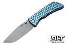 McNees PM Mac 2 3.5" MagnaCut DP - Honeycomb - Satin Black & Blue Titanium - Blue Satin Hardware
