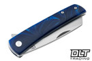 Finch Oxbow - Deep Blue Resin - Satin N690 Blade