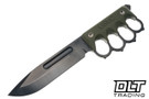 1881 Knifeworks US 2024 - OD Green G-10 - Leather Sheath
