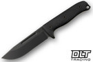 Reiff Vicon - Saber - Black DLC MagnaCut Blade - Black Canvas Micarta - Black Kydex Sheath