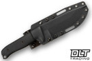 Reiff Vicon - Saber - Black DLC MagnaCut Blade - Black Canvas Micarta - Black Kydex Sheath