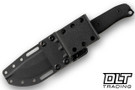 Reiff Vicon - Saber - Black DLC MagnaCut Blade - Black Canvas Micarta - Black Kydex Sheath