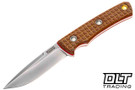 Vehement Knives - Custom Foreman - Natural Frag Micarta - Red Liners - HG Specter Finished Blade #606
