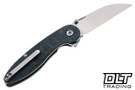 American Blade Works Model 1 V7 - Black Canvas Micarta - Stonewashed Wharncliffe MagnaCut Blade
