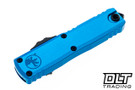 Microtech 1232-1BL UTX-85 Gen III D/E - Blue Handle - Black Blade