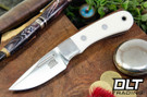 Bark River Essential MagnaCut White Linen Micarta - Black Liners