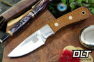 Bark River Essential MagnaCut Tan Burlap Micarta - Black Liners - Brass Pins