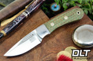 Bark River Essential MagnaCut Lime Burlap Micarta - Brass Pins