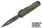 Microtech 1242-1OBS Cypher II D/E Signature Series - Outbreak Handle - Outbreak Blade