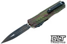 Microtech 1242-1OBS Cypher II D/E Signature Series - Outbreak Handle - Outbreak Blade