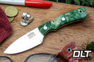 Bark River PSK EDC MagnaCut Forest Green Maple Burl - Yellow Liners #1
