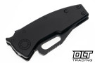 Demko Nano-Shark Stealth - 20CV Clip Point Blade - Black Aluminum