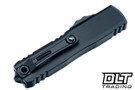 Microtech 12324-1T UTX-85 Gen IV D/E - Black Handle - Black Blade