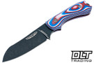 Bradford Guardian 3 MagnaCut High Hardness - 3D Red, White, & Blue G-10 - Sheepsfoot - Nimbus Finish