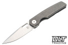 BergBlades Mini Sweeney Dark Stonewashed Titanium - Belt Satin MagnaCut Blade