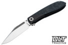 Jack Wolf Scuffle - Black Ice Kirinite - Belt Satin S90V Blade