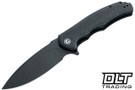 CIVIVI Knives 803G Praxis - Black Canvas Micarta - Black Stonewashed Blade