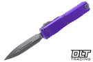 Microtech 11224-10PU Ultratech Gen IV D/E - Purple Handle - Stonewash Blade