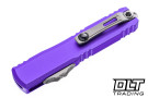 Microtech 11224-10PU Ultratech Gen IV D/E - Purple Handle - Stonewash Blade