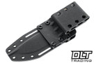 Reiff F5 Field Survival Knife - Black DLC MagnaCut Blade - Black Canvas Micarta - Black Kydex