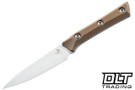 Microtech 3.5" Paring Knife - Stonewash Blade - Coyote Tan G-10
